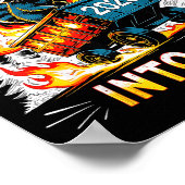 Rollin Into 2026 Funny Raccoon New Year Meme  Poster (Ecke)