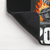 Rollin Into 2026 Raccoon Funny Dumpster Fire 2025  Mousepad (Ecke)