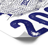 Rollin Into 2026 Raccoon Funny Dumpster Fire 2025  Poster (Ecke)