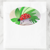 Rollin ladybag ovaler aufkleber (Tasche)