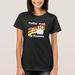Rollin mit meinem Heimatland Bowling Retro T-Shirt