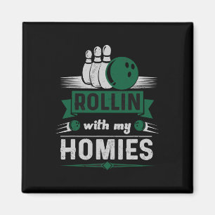 Rollin mit meinen Homes Retro Bowling 1 Magnet