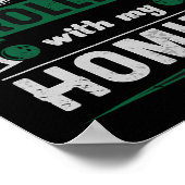 Rollin mit meinen Homes Retro Bowling 1 Poster (Ecke)