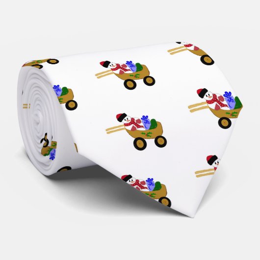Rollin' Snowman Krawatte (Gerollt)