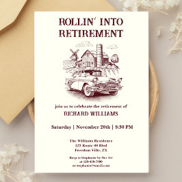 Rollin von Vintagen Stallautos für Männer Einladung