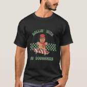 Rollin With My Doughmies Retro Gingerbread Man Ska T-Shirt (Vorderseite)