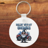 Rollin’ With My Gnomies Motorcycle Key Ring Schlüsselanhänger (Vorderseite)