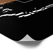 Rolling bis der Gürtel den schwarzen Karate-MIXED Poster (Ecke)