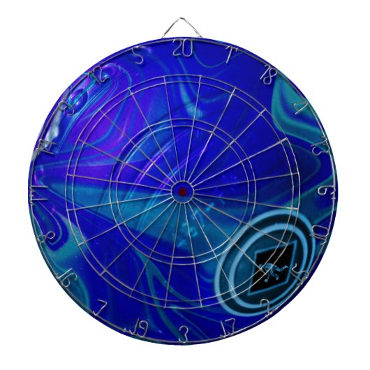 Rolling Blue: Die klassische Rasenschale Dartscheibe (vorne)