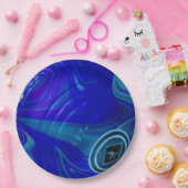 Rolling Blue: Die klassische Rasenschale Pappteller (Party)