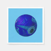 Rolling Blue: Die klassische Rasenschale Serviette (Vorderseite)