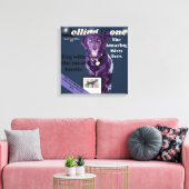 Rolling Bone Hund Magazin völlig anpassen Leinwanddruck (Insitu (Wohnzimmer))