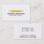 Rolling Button (Gold) | FÜHRUNGSKRAFT KOCH Visitenkarte (Vorne/Hinten)