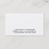 Rolling Button II (schwarz) | Gourmet-Koch Visitenkarte (Rückseite)