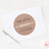 Rolling Button mit Mehl aus der Küche Runder Aufkleber (Umschlag)