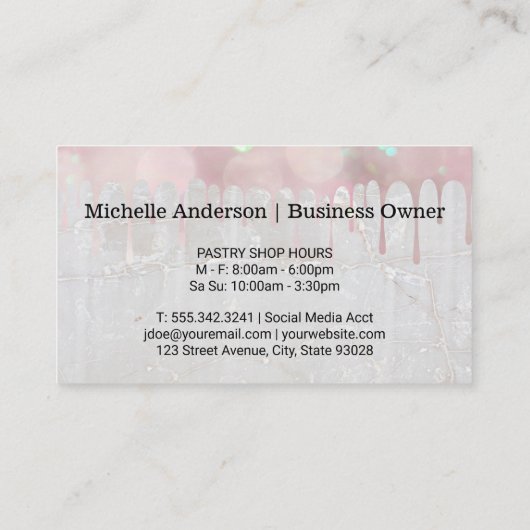 Rolling-Button-Muffin-Logo Visitenkarte (Rückseite)