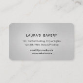 Rolling Button Whisk Bäckerei Konditorei Catering Visitenkarte (Rückseite)