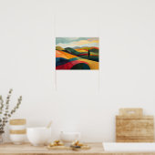 Rolling Chromatic Horizons Poster (Küche)