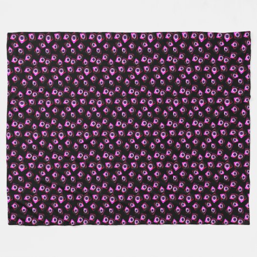 Rolling Eyes Fleece Blanket (Vorderseite (Horizontal))