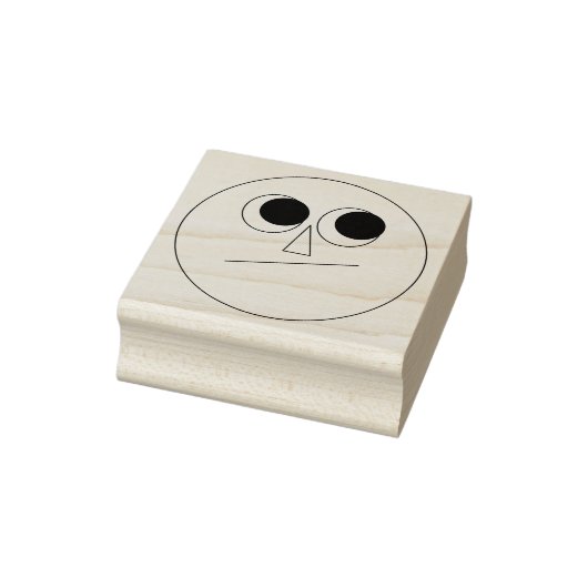 Rolling Eyes Man Character Gummistempel (Stempel)