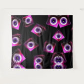 Rolling Eyes Tapestry 88" x 104" Wandteppich (Vorderseite (Horizontal))