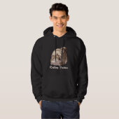 Rolling Fatty Cat Meme Lazy Furry Kitty Spaß Funn Hoodie (Vorne ganz)