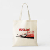 Rolling Flugzeug Luftfahrt Tragetasche (Rückseite)