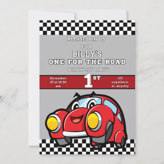 ROLLING GREY 1 FÜR DIE STRASSE 1. Geburtstags-Renn Einladung