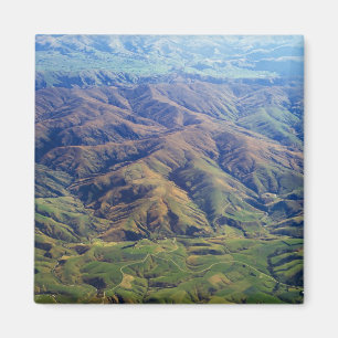 Rolling Hills in Süden-Region von Neuseeland Magnet