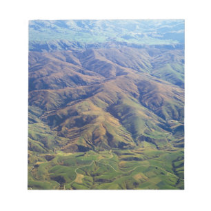 Rolling Hills in Süden-Region von Neuseeland Notizblock