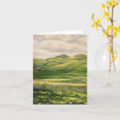 Rolling Hills Karte (Gelbe Blume)