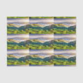 Rolling Hills Landschaftsfoto-Muster Seidenpapier (Vorderseite)