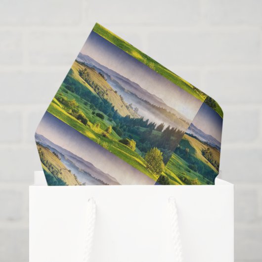 Rolling Hills Landschaftsfoto-Muster Seidenpapier (Geschenktüte)