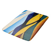 Rolling Hills of California Minimalistisch Landsch Badematte (Schrägansicht)