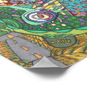 Rolling Hills of Turtles Poster (Ecke)