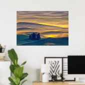 Rolling Hills of Wheat at Sunrise | WA Poster (Heimbüro)