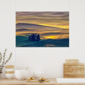 Rolling Hills of Wheat at Sunrise | WA Poster (Küche)