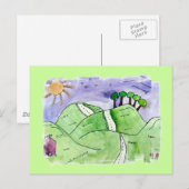 Rolling Hills Postkarte (Vorne/Hinten)