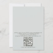 Rolling Hills Rustic Countryside QR Code Wedding Einladung (Rückseite)