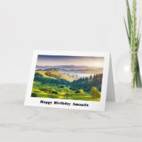 Rolling Hills Scenic Nature Foto Geburtstag