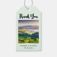 Rolling Hills Scenic Nature Hochzeit Danke