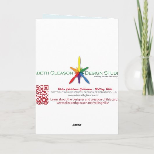 Rolling Hills Weihnachtskarten Feiertagskarte (Rückseite)