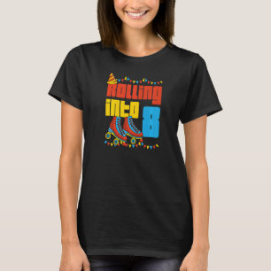 Rolling in 8 Roller Skate 8. Geburtstagsparty Sup T-Shirt