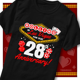 Rolling In Las Vegas 28. Jubiläums-Paartrip T-Shirt