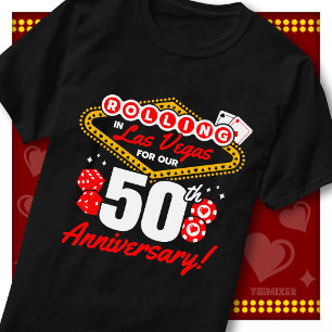 Rolling In Las Vegas 50. Jubiläums-Paartrip T-Shirt