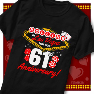 Rolling In Las Vegas 61. Jubiläums-Paartrip T-Shirt