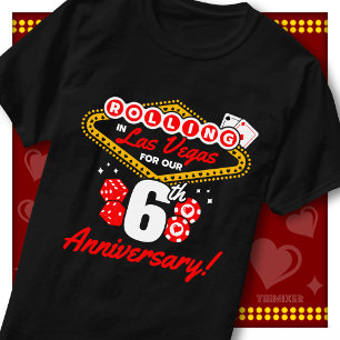 Rolling In Las Vegas 6-Jahres-Jubiläums-Pärchenrei T-Shirt