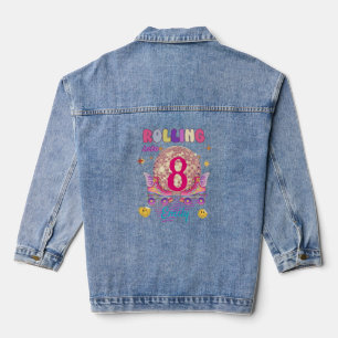 Rolling in Skate Roller Birthday Girl Matching Jeansjacke
