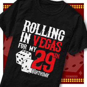 Rolling in Vegas 29. Geburtstags-Würfelparty-Trupp T-Shirt
