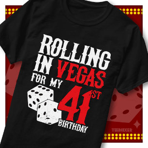 Rolling in Vegas 41. Geburtstags-Würfelparty-Trupp T-Shirt